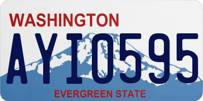 WA license plate AYI0595