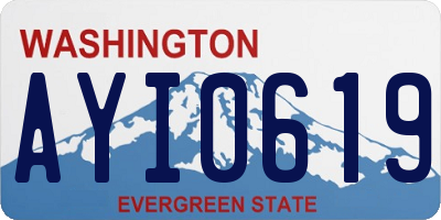 WA license plate AYI0619