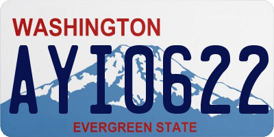 WA license plate AYI0622