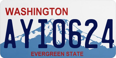 WA license plate AYI0624