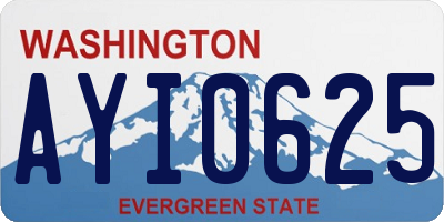 WA license plate AYI0625