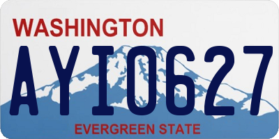 WA license plate AYI0627