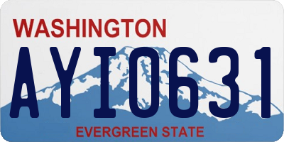 WA license plate AYI0631