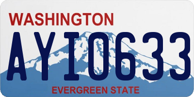 WA license plate AYI0633