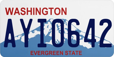WA license plate AYI0642