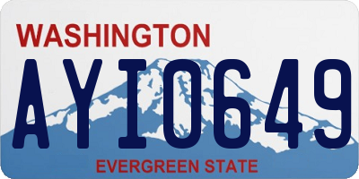 WA license plate AYI0649