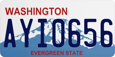 WA license plate AYI0656