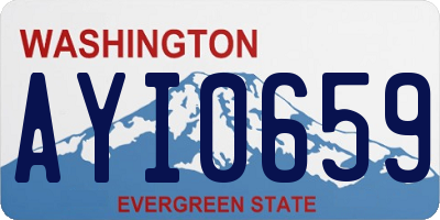 WA license plate AYI0659
