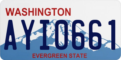 WA license plate AYI0661