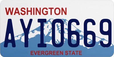 WA license plate AYI0669