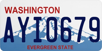 WA license plate AYI0679