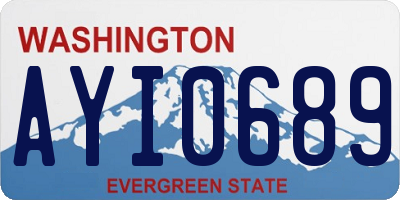 WA license plate AYI0689