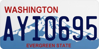 WA license plate AYI0695
