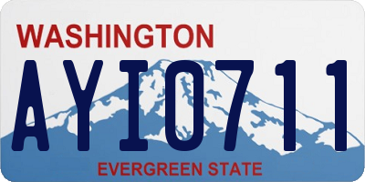 WA license plate AYI0711
