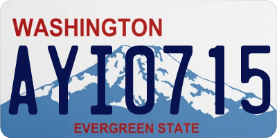 WA license plate AYI0715
