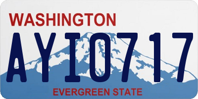 WA license plate AYI0717