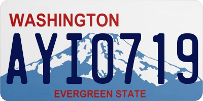 WA license plate AYI0719
