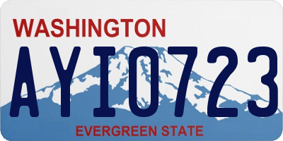 WA license plate AYI0723