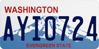 WA license plate AYI0724