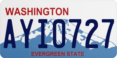 WA license plate AYI0727