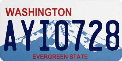 WA license plate AYI0728