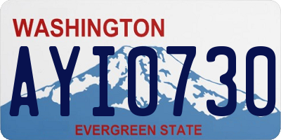 WA license plate AYI0730