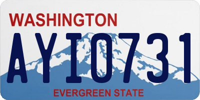 WA license plate AYI0731