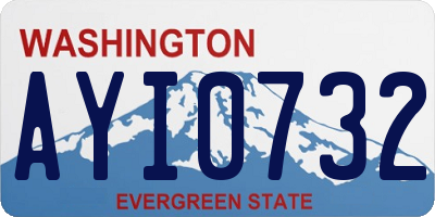 WA license plate AYI0732
