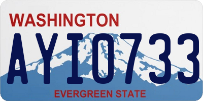 WA license plate AYI0733