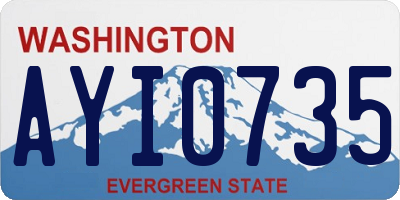 WA license plate AYI0735