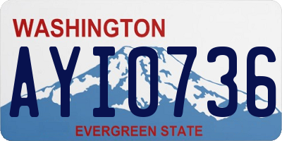WA license plate AYI0736