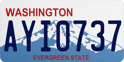 WA license plate AYI0737