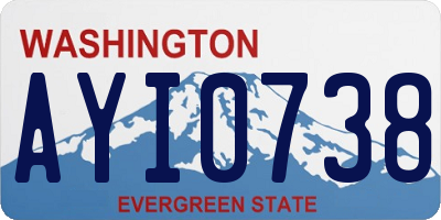 WA license plate AYI0738