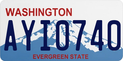 WA license plate AYI0740