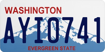 WA license plate AYI0741