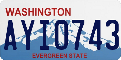WA license plate AYI0743