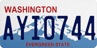 WA license plate AYI0744