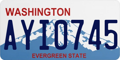 WA license plate AYI0745