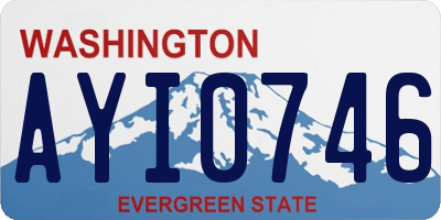 WA license plate AYI0746