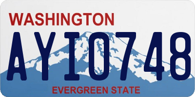 WA license plate AYI0748