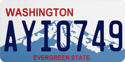 WA license plate AYI0749