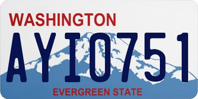 WA license plate AYI0751