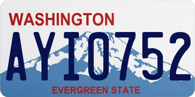 WA license plate AYI0752