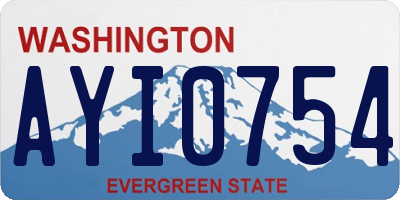 WA license plate AYI0754