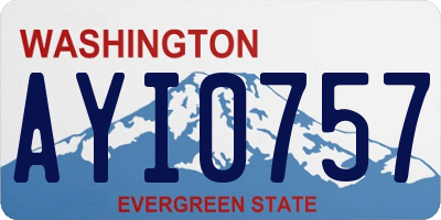 WA license plate AYI0757