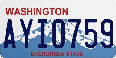WA license plate AYI0759
