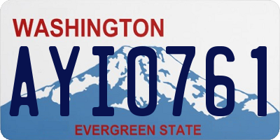 WA license plate AYI0761