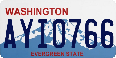 WA license plate AYI0766