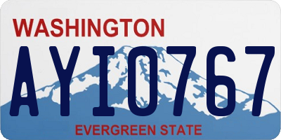 WA license plate AYI0767