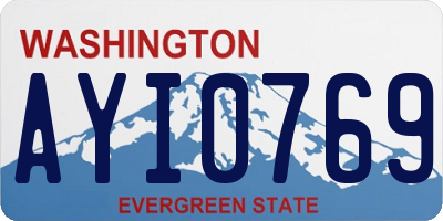 WA license plate AYI0769